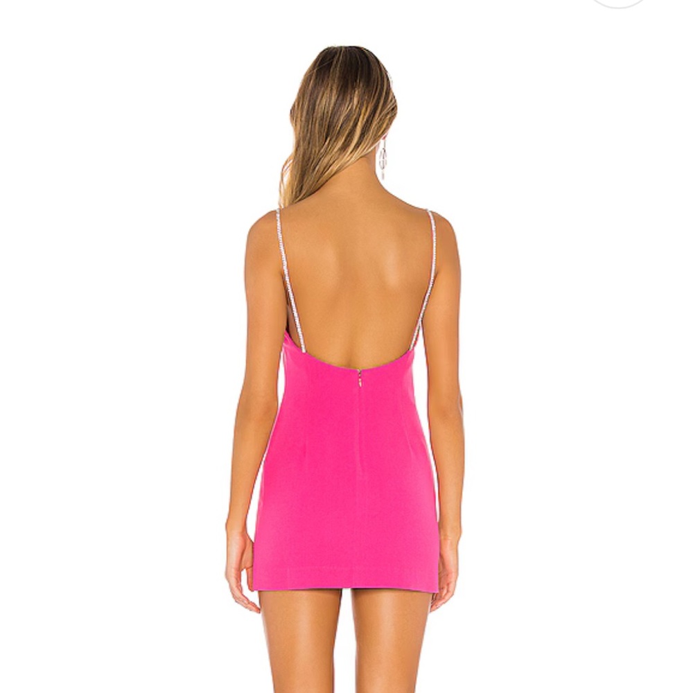 Revolve NBD Hollywood & Vine Mini Fuchsia Pink Embellished Dress - Picture 4 of 15